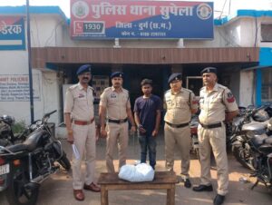 भिलाई के नेहरू नगर में 2.30 किलो गांजा के साथ आरोपी गिरफ्तार