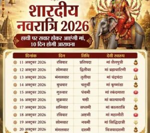इस साल 10 दिनों की होगी शारदीय नवरात्रि